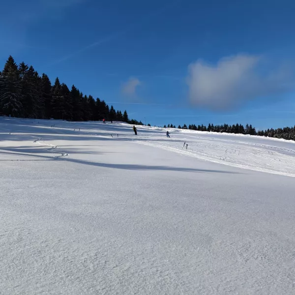 Unserer Skischulgelände im Skiareal Siegmundsburg an der Dürren Fichte